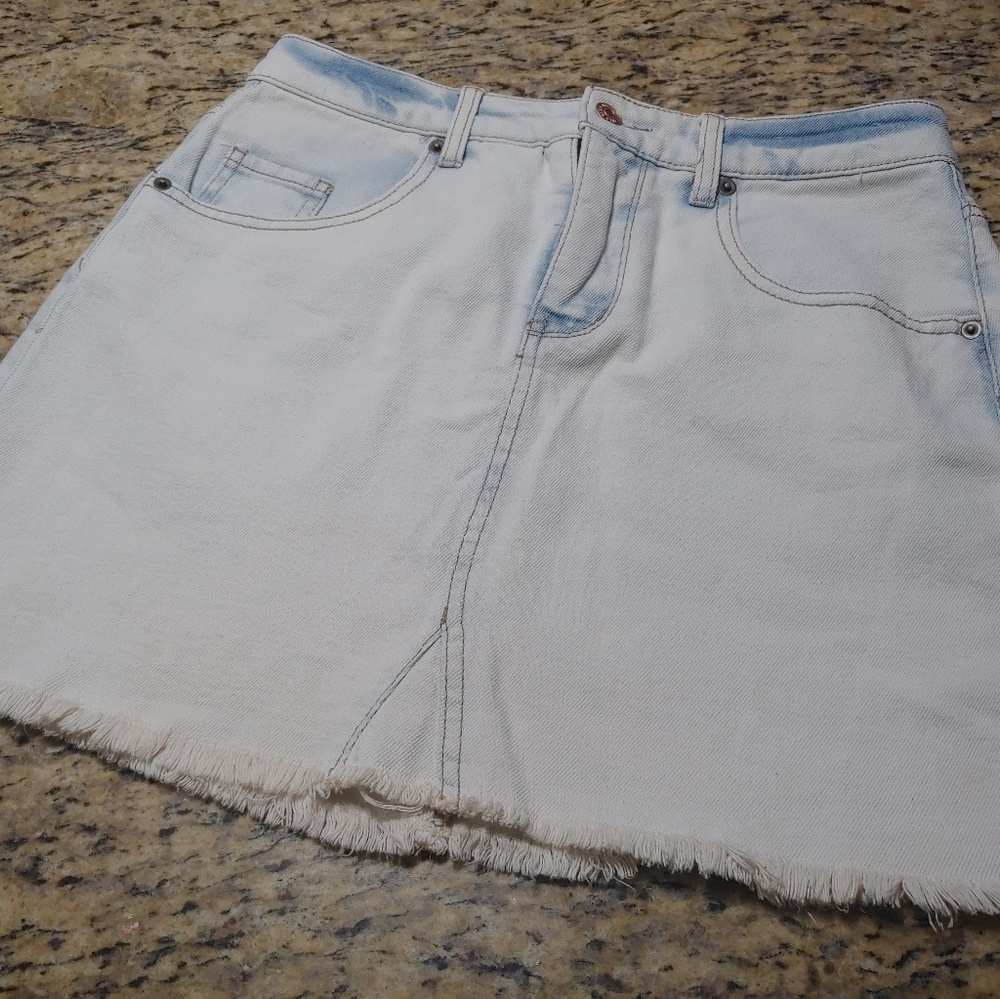 Acid wash wild fable denim skirt